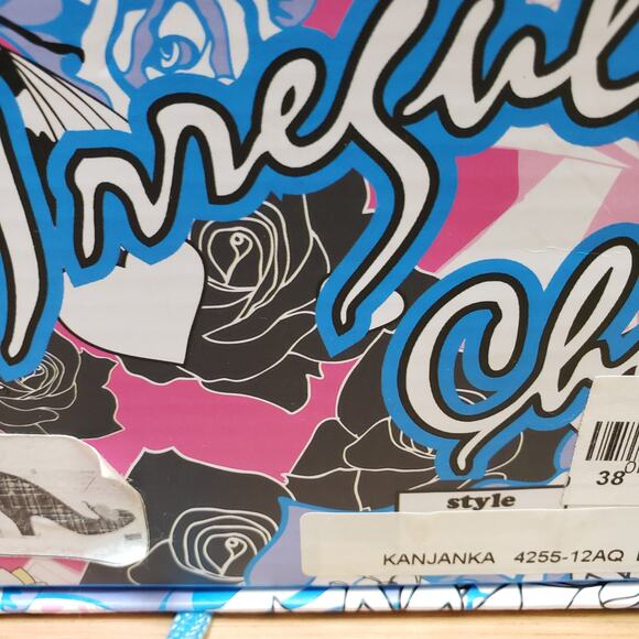Irregular Choice Black and Red Floral Heels - Picture 9 of 12